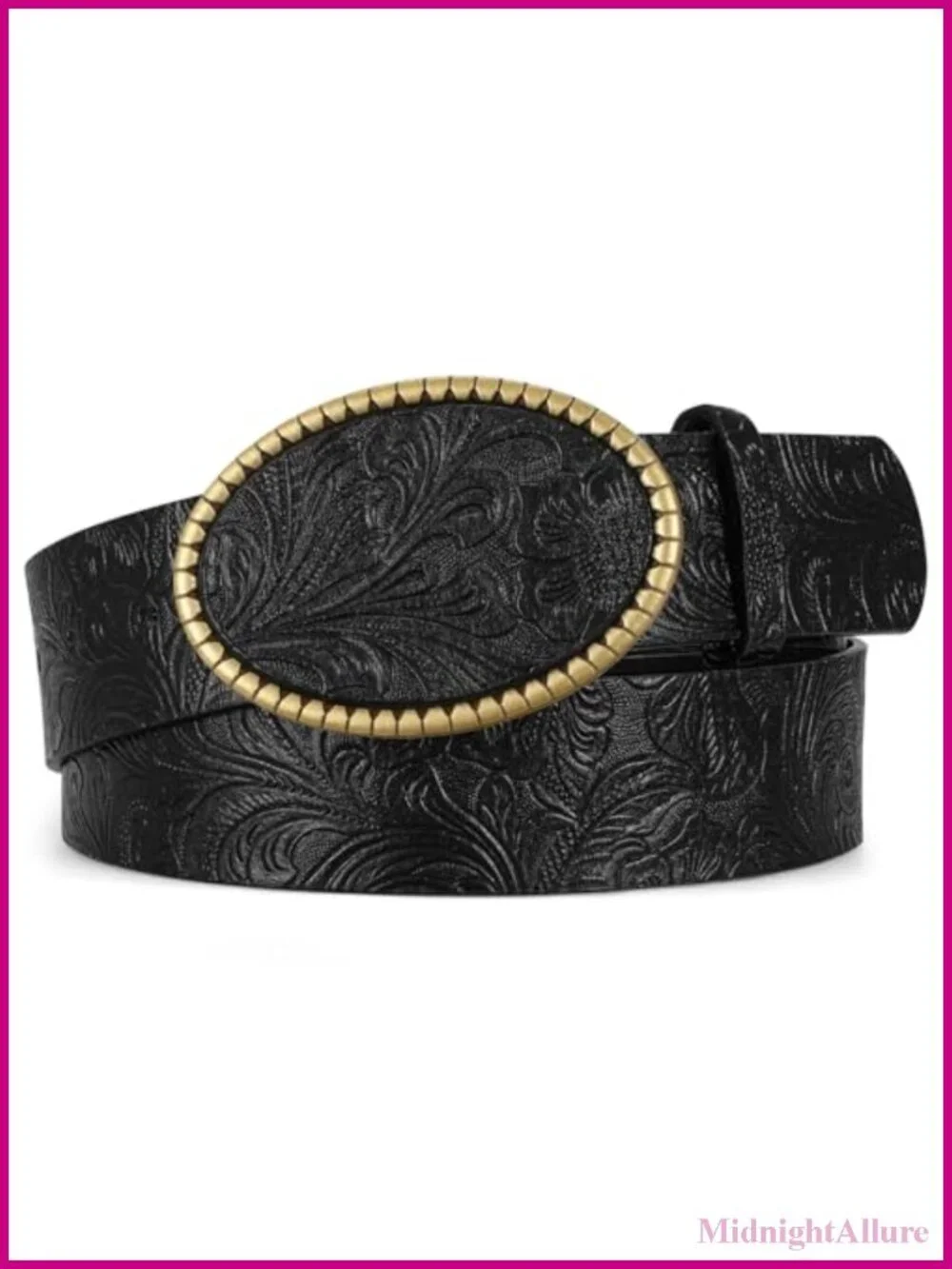 Western PU Leather Belt for Women Men Cowgirl Cowboy
